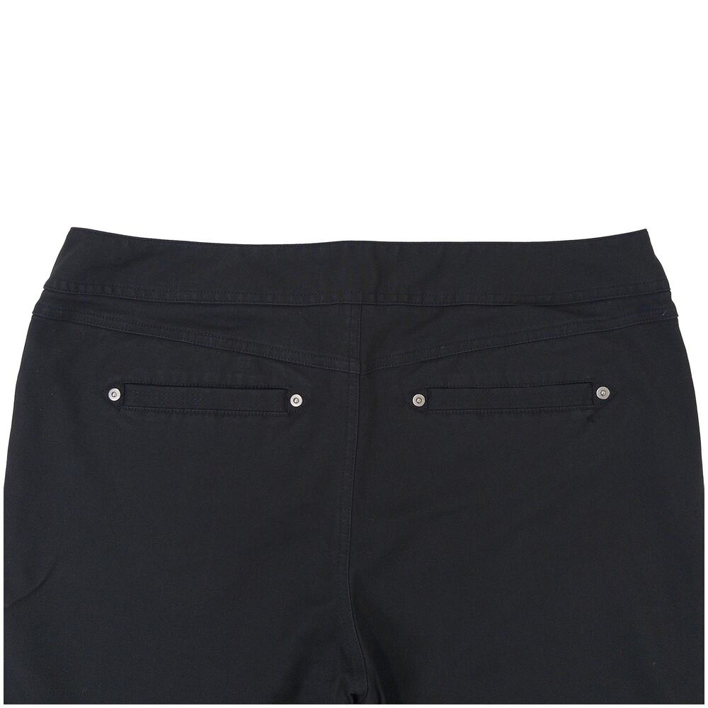 Y2K INC Pedal Pusher Capri Pants Womens 12 Black Slim Stretch Retro Knee Length - Picture 6 of 9
